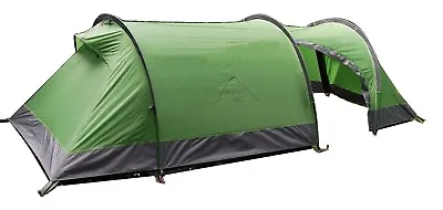 Tunnel Tent Everrest1953 Green Maipo 2 1/2 People Tent Silicone > 10000 Mm • £192.21